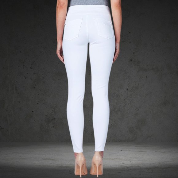 #3-Rock & Republic RX Fever Pull-On Denim Legging - White - Picture 2 of 4